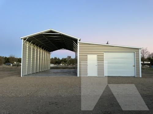 18x40x12 Carport Vertical 14 Gauge 1